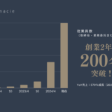 設立2年半で従業員数200名を突破