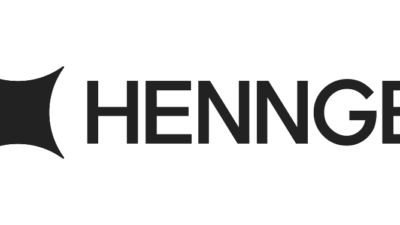 HENGE logo a dark geometric emblem to the left of the bold word HENGE