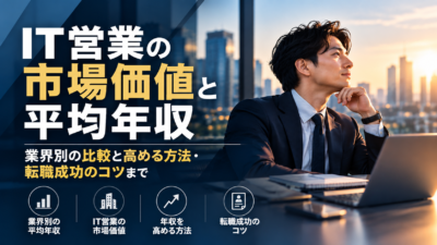 IT営業の市場価値と平均年収｜業界別の比較と高める方法・転職成功のコツまで